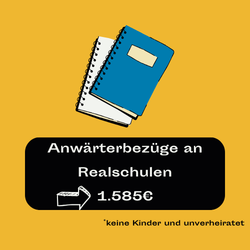 Referendariat Bayern Gehalt Realschulen/ Anwärterbezüge 2023 brutto